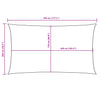 Parasole a Vela in Tessuto Oxford 2×4,5 m Giallo - Image 26 of 40