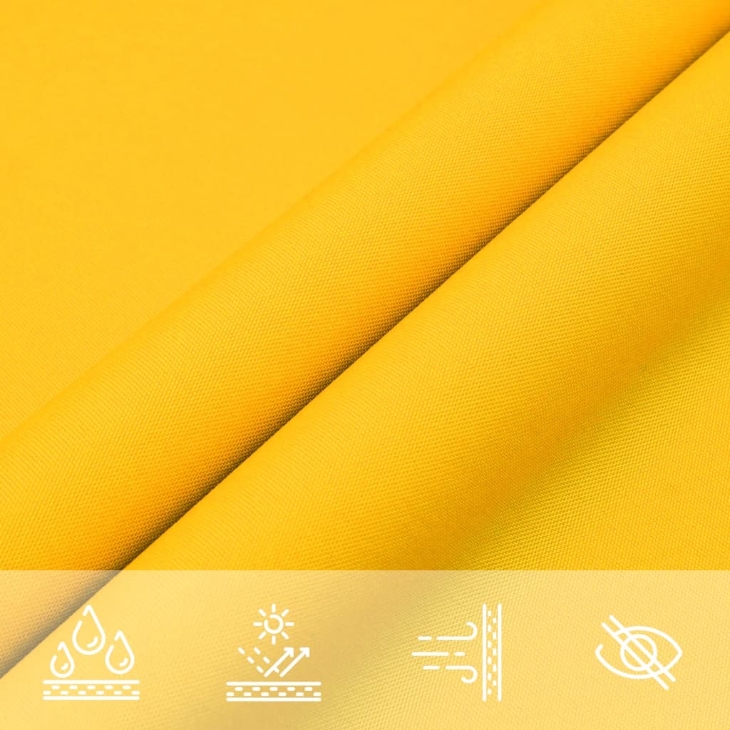 Parasole a Vela in Tessuto Oxford 2,5×3 m Giallo - Image 8 of 40