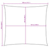 Parasole a Vela in Tessuto Oxford 2,5×3 m Giallo - Image 24 of 40