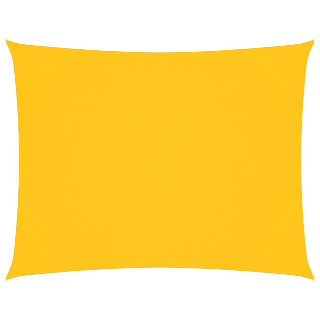vidaXL Sail Shade Oxford Fabric 4 x 6 m Yellow - Image 4 of 18