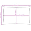 vidaXL Rectangular Shade Sail 4x7 m Yellow PU Coated Oxford Fabric - Image 26 of 27
