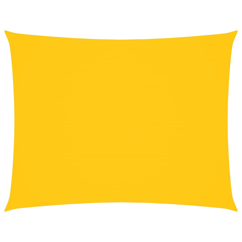 vidaXL Rectangular Shade Sail 4x7 m Yellow PU Coated Oxford Fabric - Image 6 of 27
