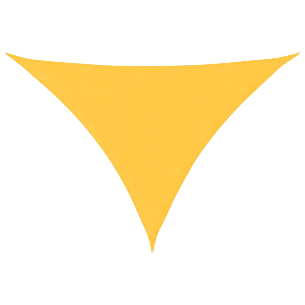 vidaXL Triangular Oxford Fabric Sail Shade 3x4x5 m Yellow - Image 4 of 27