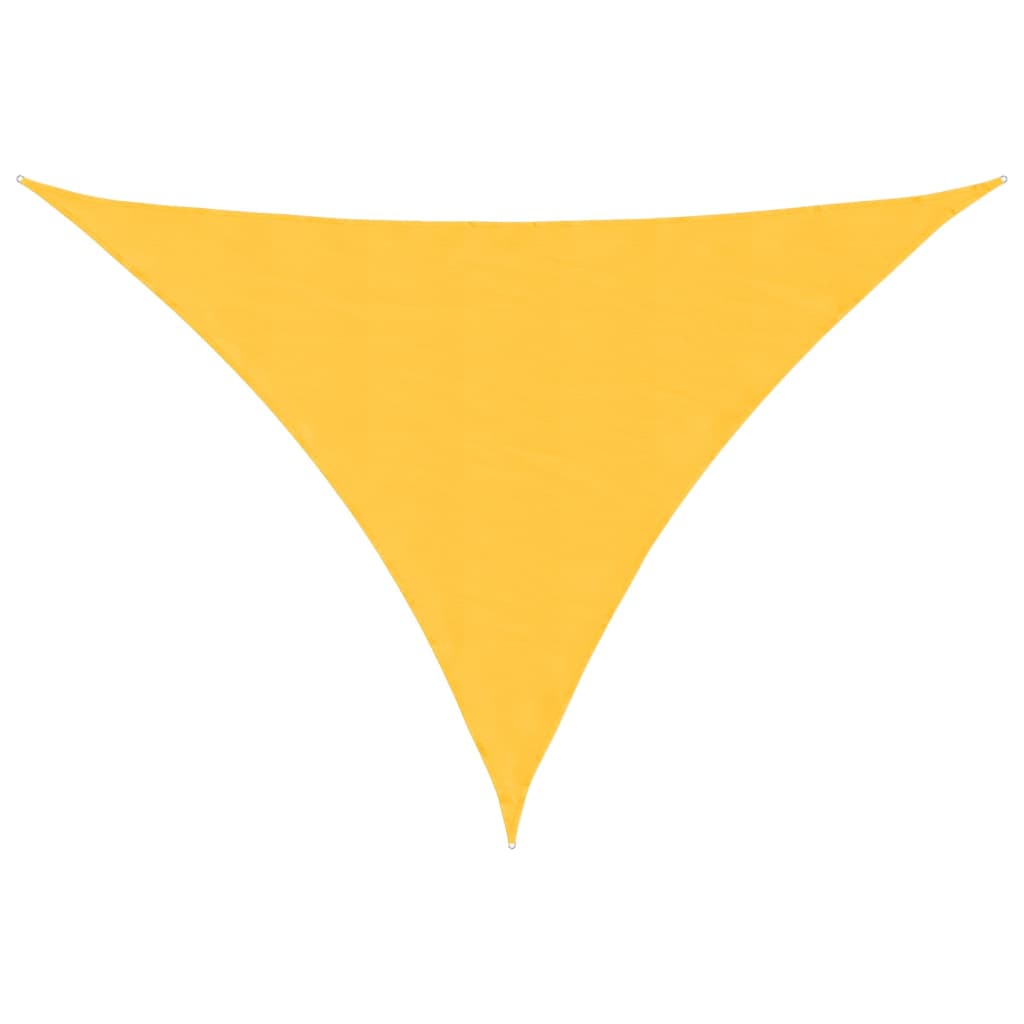vidaXL Toldo de Vela Triangular Oxford 3,5 x 3,5 x 4,9 m Amarillo - Image 4 of 18