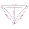 vidaXL Triangular Oxford Shade Sail 4x5x5 m Yellow - Image 25 of 27