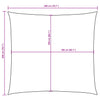 vidaXL Toldo vela cuadrado de tela Oxford 2x2 m Rojo - Image 26 of 27