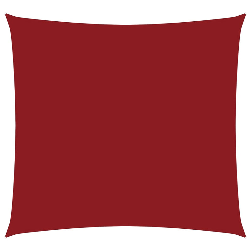 vidaXL Vela Parasole in Tela Oxford Quadrata 2,5x2,5 m Rossa - Image 2 of 9