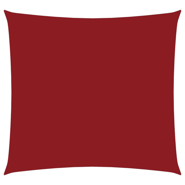 Parasole a Vela Quadrato in Tessuto Oxford Rivestito in PU 4,5x4,5 m Rosso - immagine 2 | SolPatio
