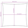 vidaXL Toldo de Vela Cuadrado de Tela Oxford Recubierta de PU 4,5x4,5 m Rojo - Image 9 of 9