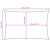 Parasole a Vela Rettangolare Oxford 2×5 m Rosso - Image 24 of 40