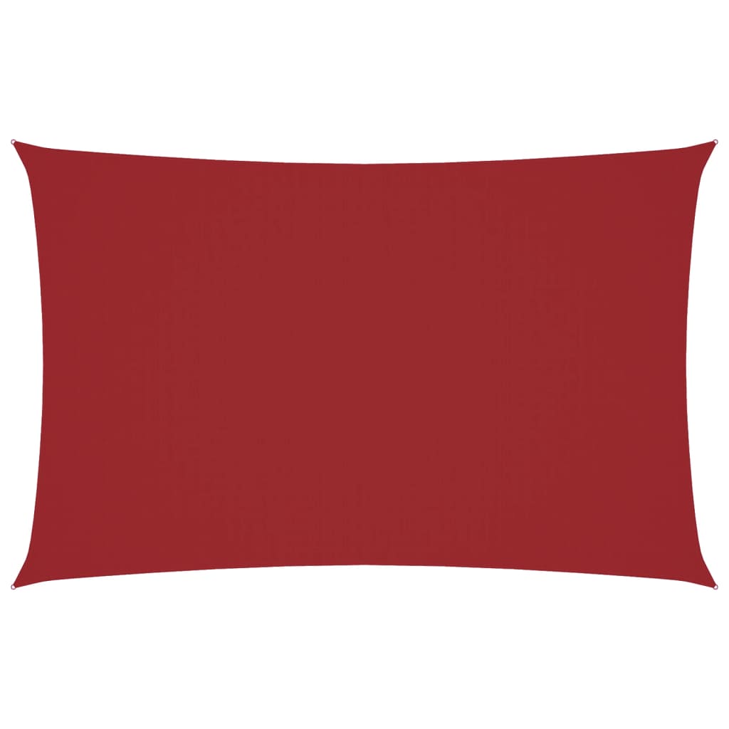Parasole a Vela in Tessuto Oxford 2,5×5 m Rosso - Image 4 of 40