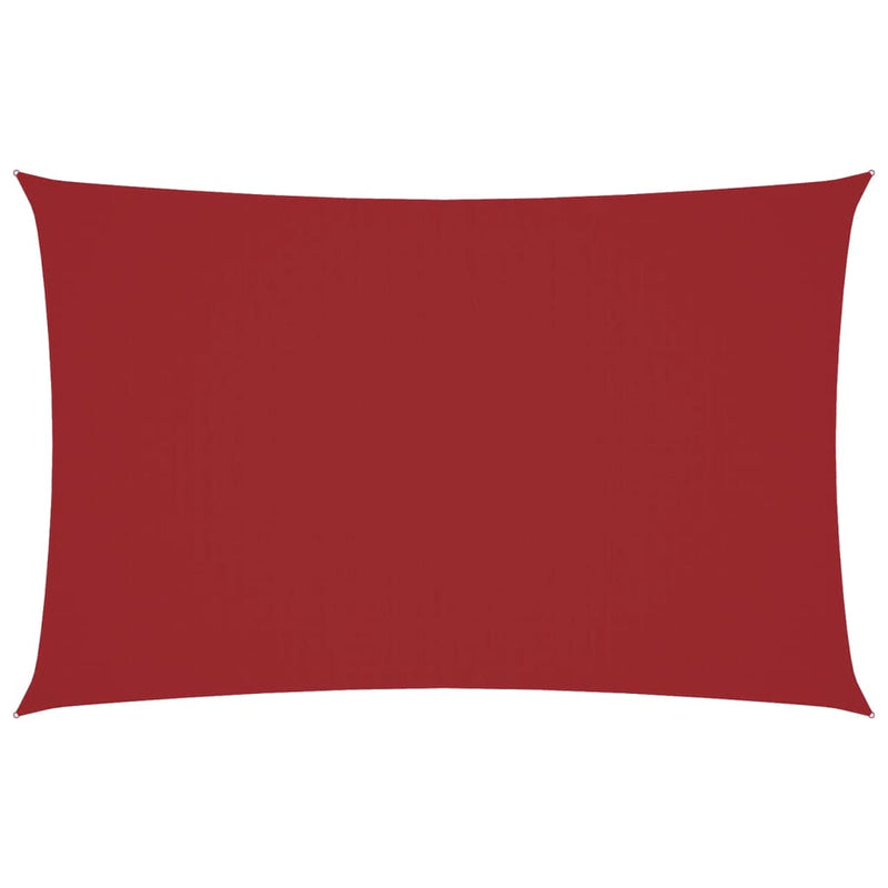 Parasole a Vela in Tessuto Oxford 2,5×5 m Rosso - Image 4 of 40