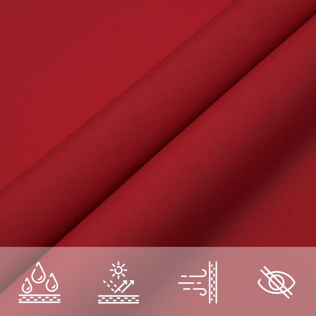 Parasole a Vela in Tessuto Oxford 2,5×5 m Rosso - Image 17 of 40