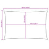 Parasole a Vela in Tessuto Oxford 2,5×5 m Rosso - Image 25 of 40