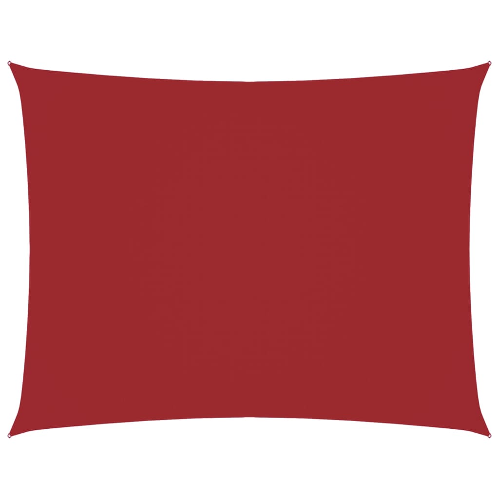 vidaXL Rectangular Sun Sail PU-Coated Oxford Fabric 3.5x4.5 m Red - Image 2 of 9