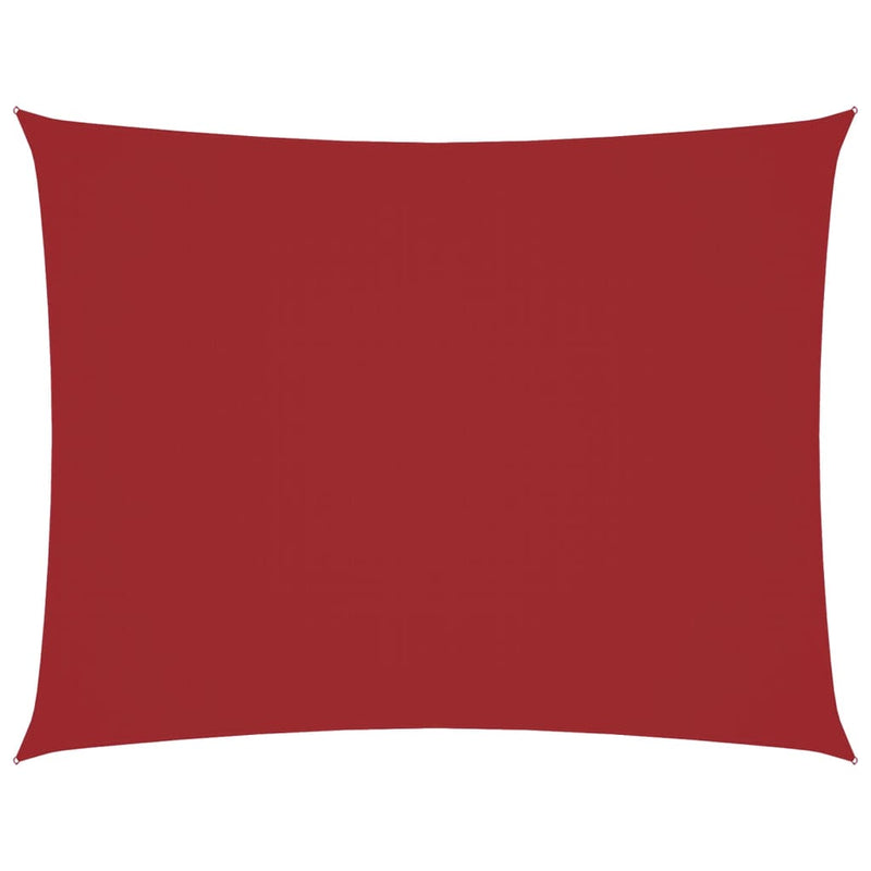 vidaXL 4x6 m Rectangular Sail Shade, PU-Coated Oxford, Red - Image 5 of 27