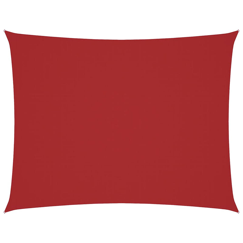vidaXL 4x6 m Rectangular Sail Shade, PU-Coated Oxford, Red - Image 4 of 27