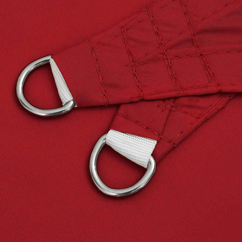 vidaXL 4x6 m Rectangular Sail Shade, PU-Coated Oxford, Red - Image 12 of 27