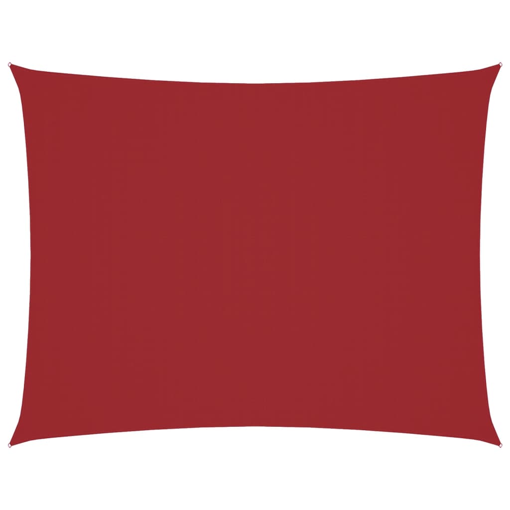 vidaXL Rectangular Shade Sail Oxford Fabric 5x7m Red - Image 2 of 9