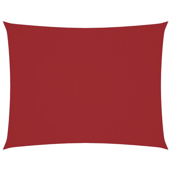 Parasole a Vela Rettangolare Tessuto Oxford 5x7m Rosso - immagine 2 | SolPatio