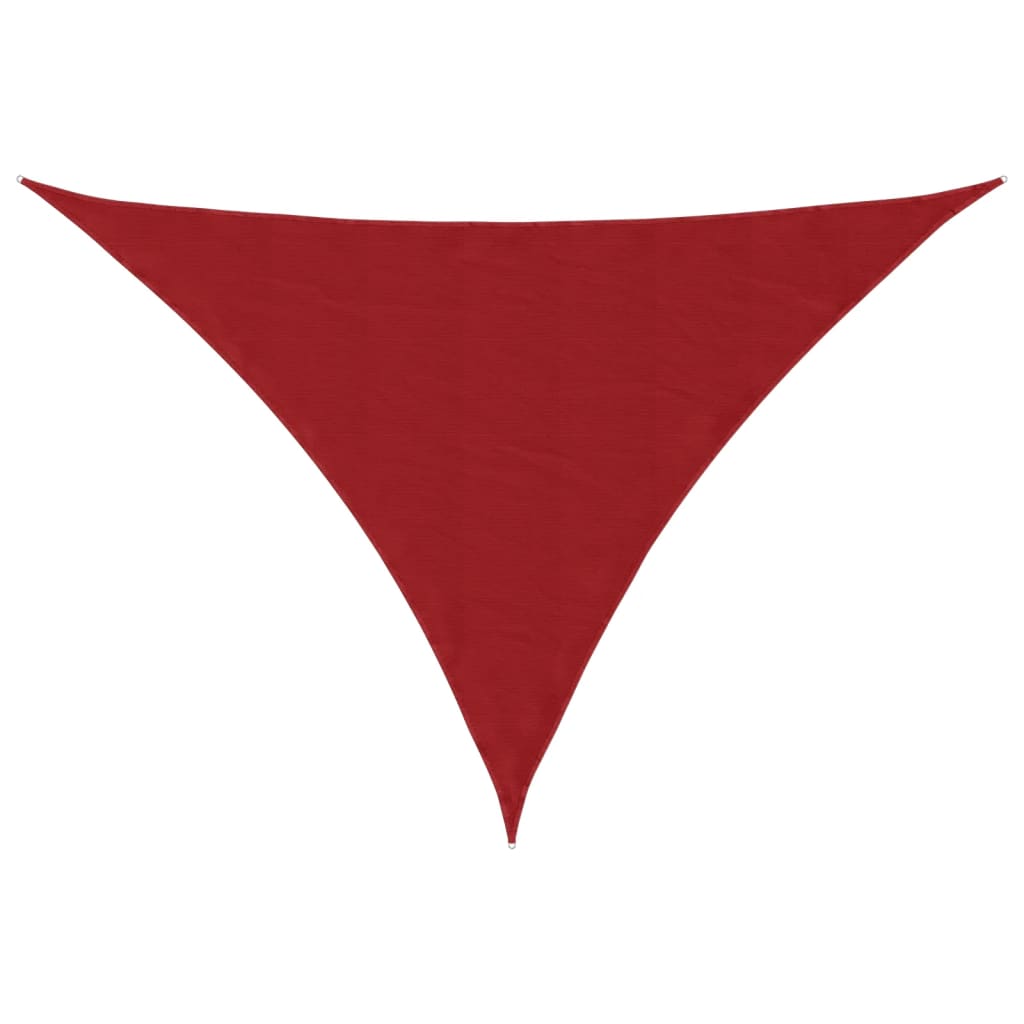 Parasole a Vela Oxford Triangolare 2,5×2,5×3,5 m Rosso - Image 2 of 13