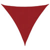 vidaXL Red 3x3x3 m Triangular Sun Shade Sail with PU-Coated Oxford Fabric - Image 6 of 45