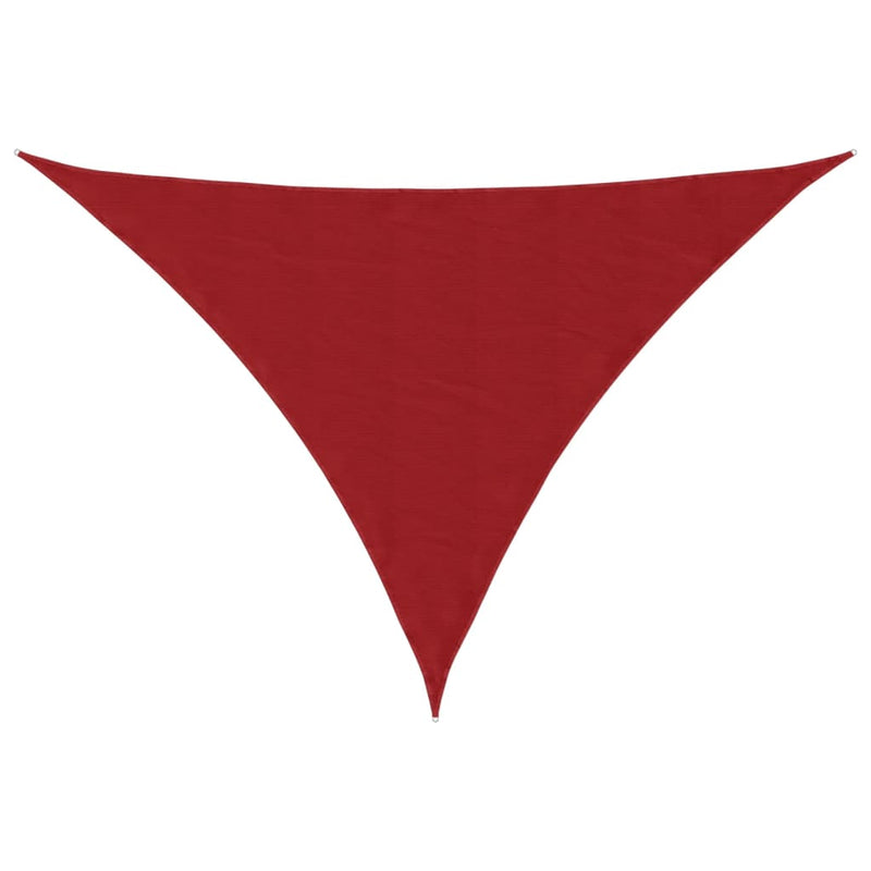 Parasole a Vela in Tessuto Oxford 3×4×5 m Rosso - Image 4 of 40
