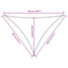 Parasole a Vela in Tessuto Oxford 3×4×5 m Rosso - Image 26 of 40