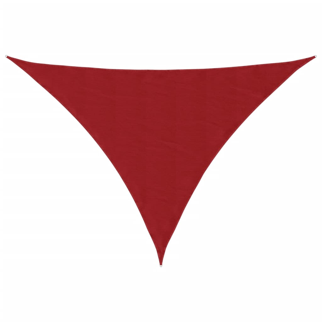 Parasole a Vela Triangolare in Tessuto Oxford Rivestito in PU 3×4×4 m Rosso - Image 4 of 40