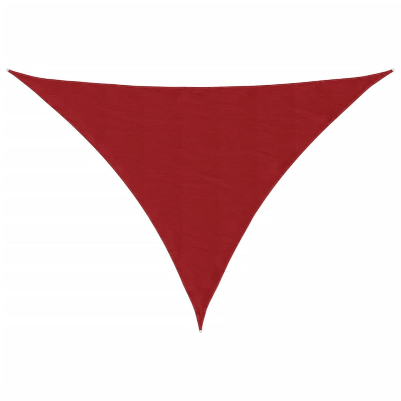 Parasole a Vela Triangolare in Tessuto Oxford Rivestito in PU 3×4×4 m Rosso - Image 4 of 40