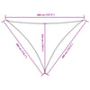 Parasole a Vela Triangolare in Tessuto Oxford Rivestito in PU 3×4×4 m Rosso - Image 25 of 40
