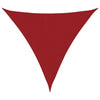 vidaXL Triangular PU Oxford Coated Fabric Sun Shade Sail 4x4x4 m Red - Image 10 of 54