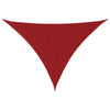 vidaXL Triangular PU Oxford Coated Fabric Sun Shade Sail 4x4x4 m Red - Image 7 of 54
