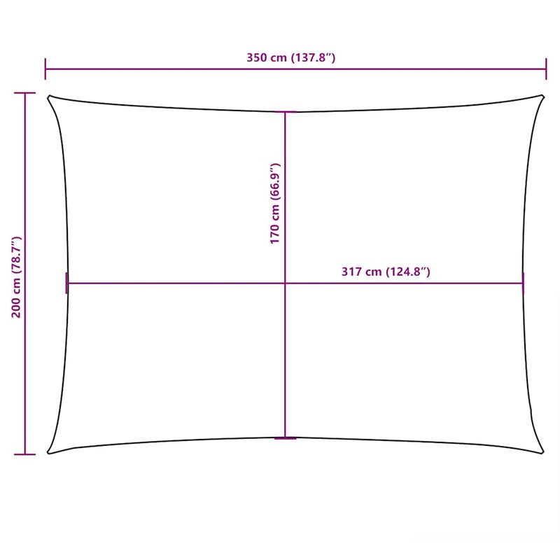 vidaXL Toldo vela de tejido Oxford 2x3,5 m Naranja - Image 101 of 108