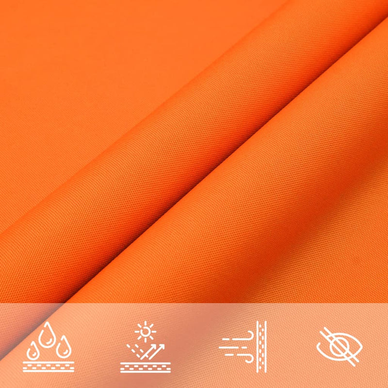 vidaXL Parasole a Vela Oxford Rettangolare 2x4 m Arancione - Image 123 of 162