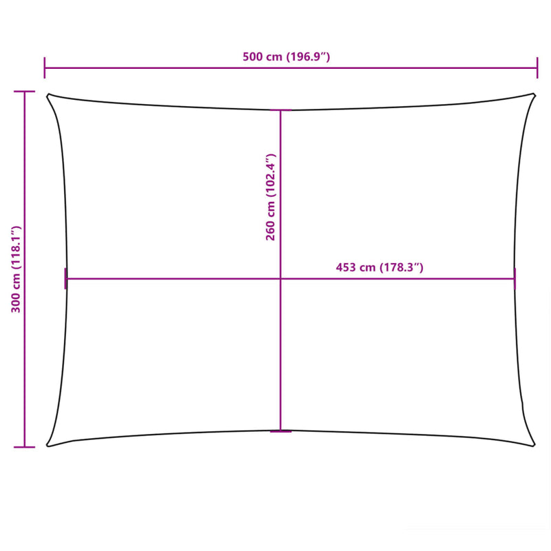Parasole a Vela Rettangolare Tessuto Oxford 5×3 m Arancione - Image 25 of 40