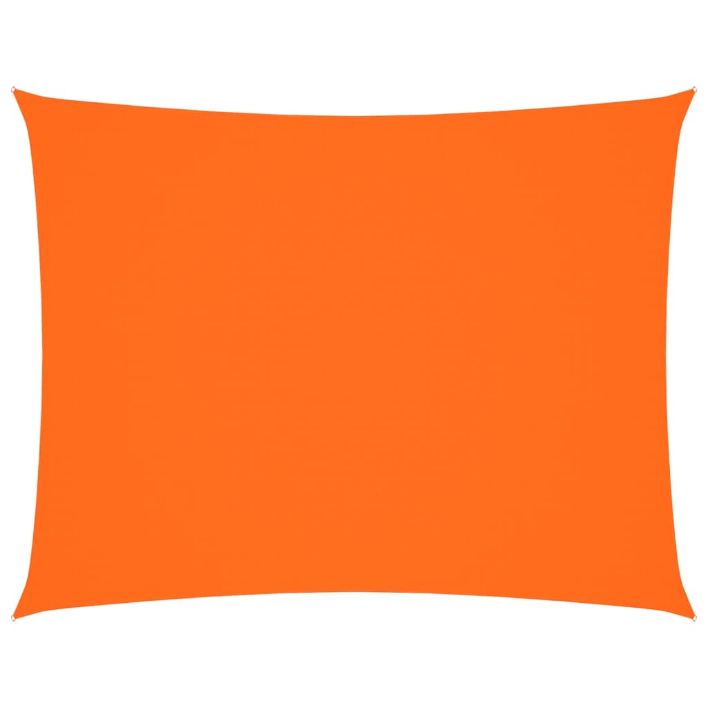 vidaXL Rectangular Oxford Fabric Sun Shade Sail 3.5x5m Orange - Image 2 of 9