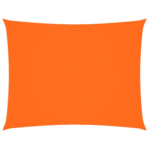 Parasole a Vela Tessuto Oxford Rettangolare 3,5x5m Arancione - immagine 2 | SolPatio