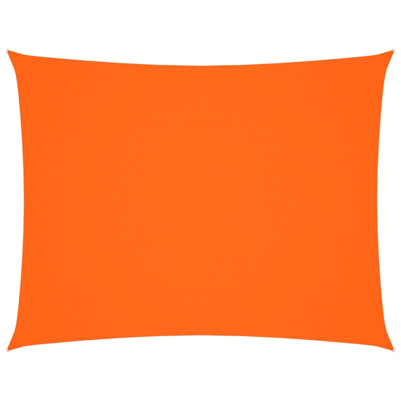 vidaXL Parasole a Vela Oxford Rettangolare 4x5 m Arancione - Image 2 of 9