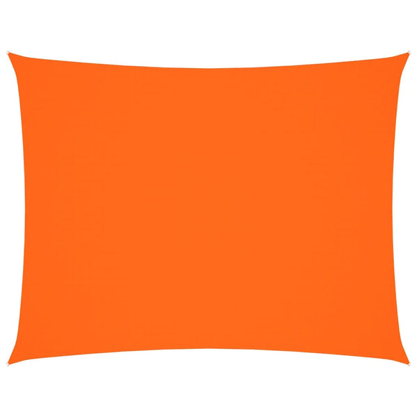Parasole a Vela in Tessuto Oxford 5 x 7 m Arancione - immagine 2 | SolPatio