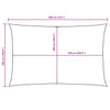 vidaXL Parasole a Vela Oxford Rettangolare 2x4 m Arancione - Image 162 of 162