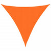 vidaXL 3x3x3 m Triangular PU Coated Oxford Fabric Sun Shade Sail, Orange - Image 8 of 36