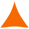 vidaXL 3x3x3 m Triangular PU Coated Oxford Fabric Sun Shade Sail, Orange - Image 6 of 36
