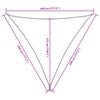 vidaXL Triangular Sun Shade Sail, PU Coated Oxford Fabric, 3.5x3.5x4.9 m, Orange - Image 18 of 18
