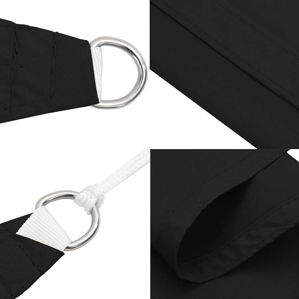 vidaXL Vela de Sombra Cuadrada de Tejido Oxford 2 x 2 m Negra - Image 18 of 27