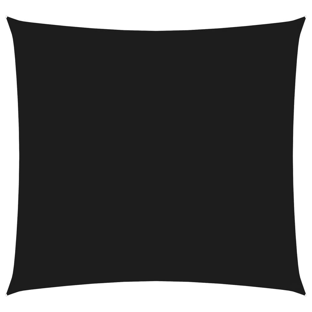 vidaXL Oxford Fabric Shade Sail 3x3 m Black - Image 2 of 9