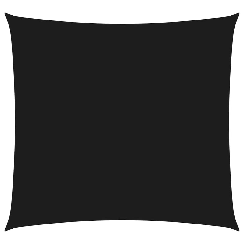 vidaXL Oxford Fabric Shade Sail 3x3 m Black - Image 2 of 9