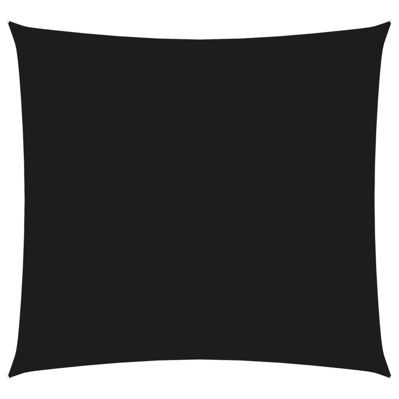 vidaXL Square Oxford Fabric Sail Shade 4.5x4.5 m Black - Image 2 of 9