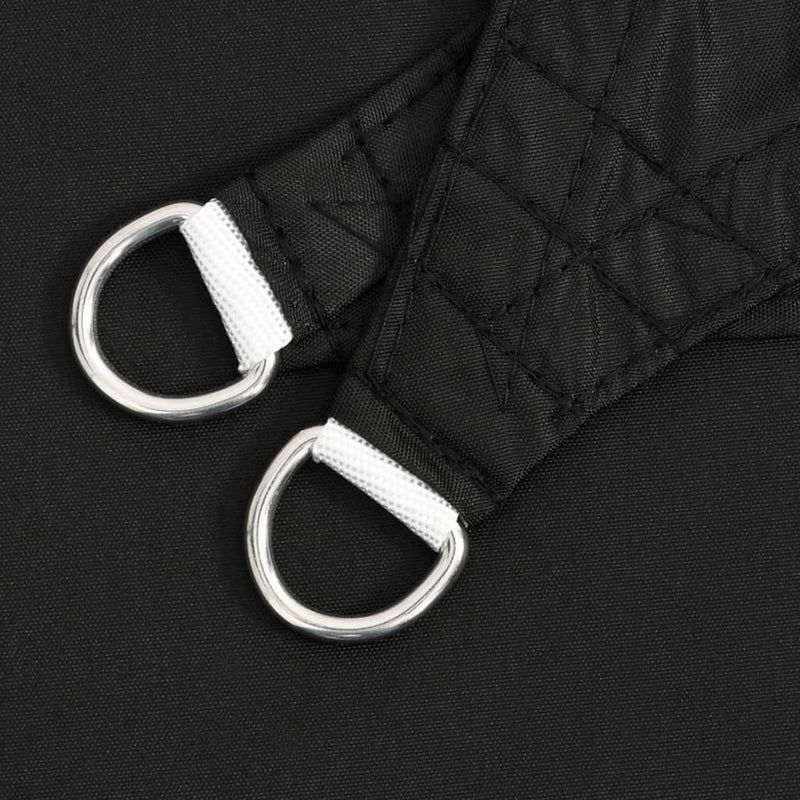 vidaXL Square Oxford Fabric Sail Shade 4.5x4.5 m Black - Image 5 of 9