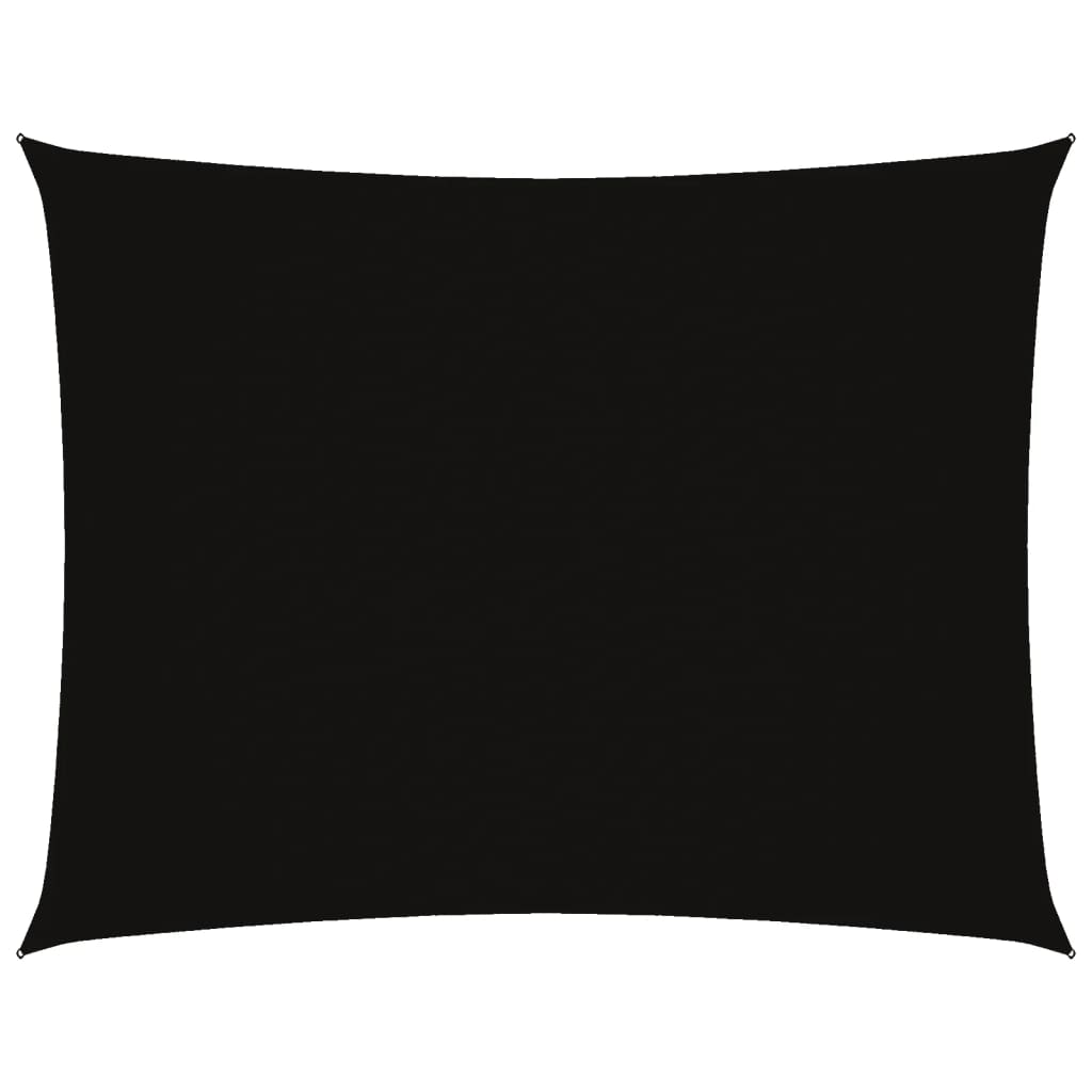 vidaXL Rectangular 3x4 m Black PU Coated Oxford Fabric Shade Sail - Image 18 of 81